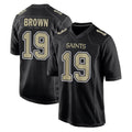 NO.Saints #19 Barion Brown Player Black Carbon Fashion Home Game Ddoa Stitched Jerseys