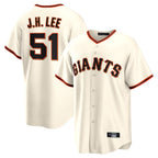 SF.Giants #51 Jung Hoo Lee Player Cream Home Game Ddoa Stitched Jerseys