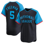 LA.Dodgers #5 Freddie Freeman Player Black National League All-Star Limited Home Ddoa Stitched Jerseys