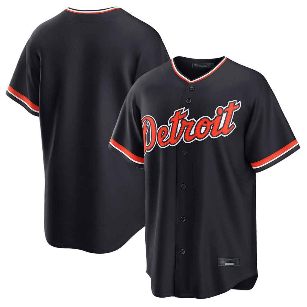 D.Tigers ## Tigers Blank Player Navy Home Game Ddoa Stitched Jerseys