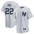 NY.Yankees #22 Ben Rice Player White Game Home Ddoa Stitched Jerseys