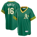 Athletics #16 Nick Kurtz Player Kelly Green Cooperstown Collection T-shirt Game Ddoa Stitched Jerseys
