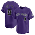 C.Rockies #8 Ryan Ritter Player Purple Limited Home Ddoa Stitched Jerseys
