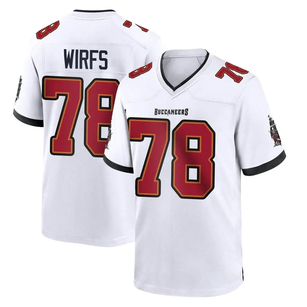 TB.Buccaneers #78 Tristan Wirfs Player White Home Game Ddoa Stitched Jerseys