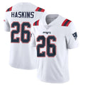 NE.Patriots #26 Hassan Haskins Player White Vapor Untouchable Home Game Ddoa Stitched Jerseys