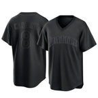 S.Mariners #8 Dominic Canzone Player Black Replica Fashion T-shirt Ddoa Stitched Jerseys