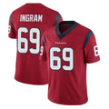 H.Texans #69 Ed Ingram Player Red Limited Vapor Untouchable Home Game Ddoa Stitched Jerseys