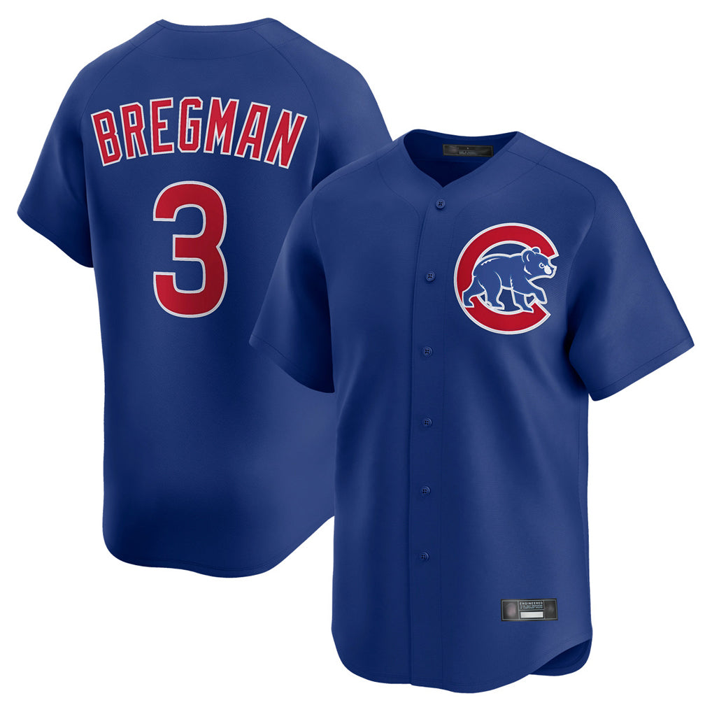 C.Cubs #3 Alex Bregman Player Royal Limited Home Ddoa Stitched Jerseys