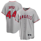 LA.Angels #44 Ben Joyce Player Gray Home Game Ddoa Stitched Jerseys