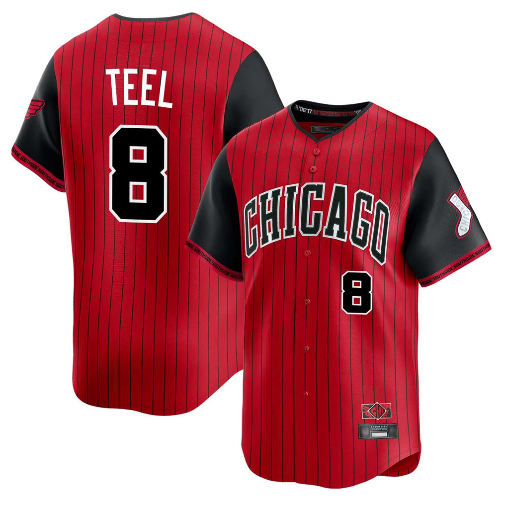 C.White Sox #8 Kyle Teel Player Red City Connect Limited Home Ddoa Stitched Jerseys