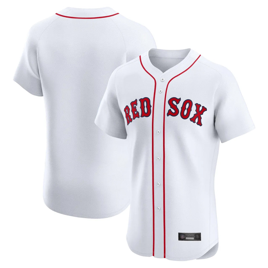 B.Red Sox ## Red Sox Blank Player White Limited Elite Home Game Ddoa Stitched Jerseys