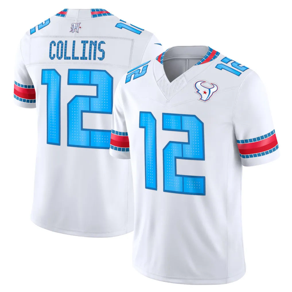 H.Texans #12 Nico Collins Player Whtie 2026 Rivalries Vapor Limited Home Game Ddoa Stitched jerseys