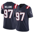 NE.Patriots #97 Milton Williams Player Navy Limited Vapor F.U.S.E. Home Game Ddoa Stitched Jerseys