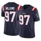 NE.Patriots #97 Milton Williams Player Navy Limited Vapor F.U.S.E. Home Game Ddoa Stitched Jerseys
