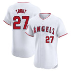 LA.Angels #27 Mike Trout Player White Limited Elite Ddoa Stitched Home Jerseys