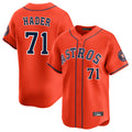 H.Astros #71 Josh Hader Player Orange Home Limited Ddoa Stitched Jerseys