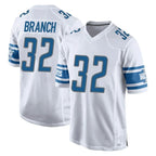 D.Lions #32 Brian Branch Player White Home Game Ddoa Stitched Jerseys