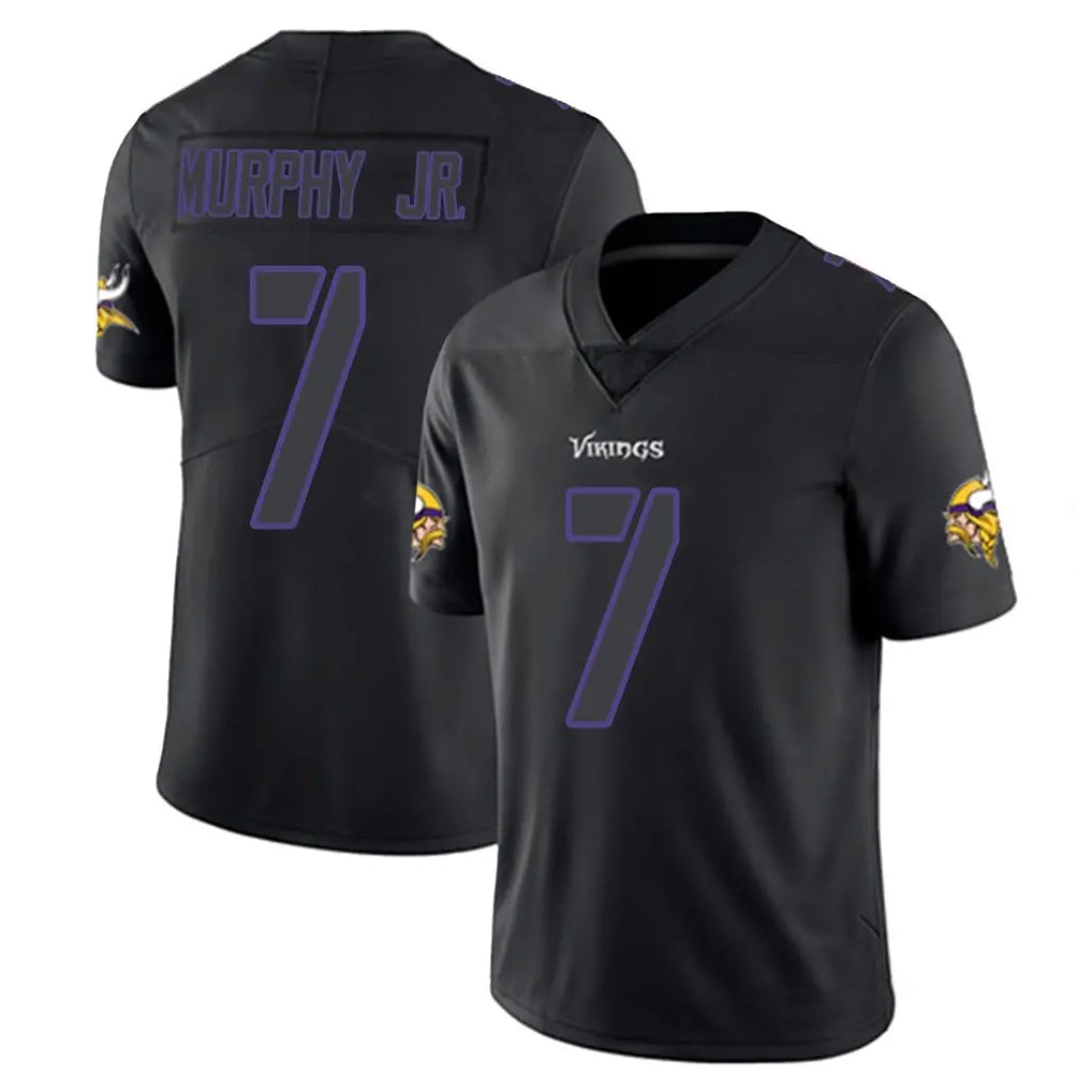 M.Vikings #7 Byron Murphy Jr. Player Black Impact LImited Home Game Ddoa Stitched Jerseys