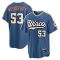 M.Brewers #53 Brandon Woodruff Player Blue 2026 City Connect Home Game Ddoa Stitched Jerseys