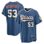 M.Brewers #53 Brandon Woodruff Player Blue 2026 City Connect Home Game Ddoa Stitched Jerseys