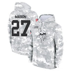 M.Vikings #27 Jordan Mason Player Arctic Camo Salute to Service Pullover Hoodies Limited Game Ddoa Stitched Jerseys
