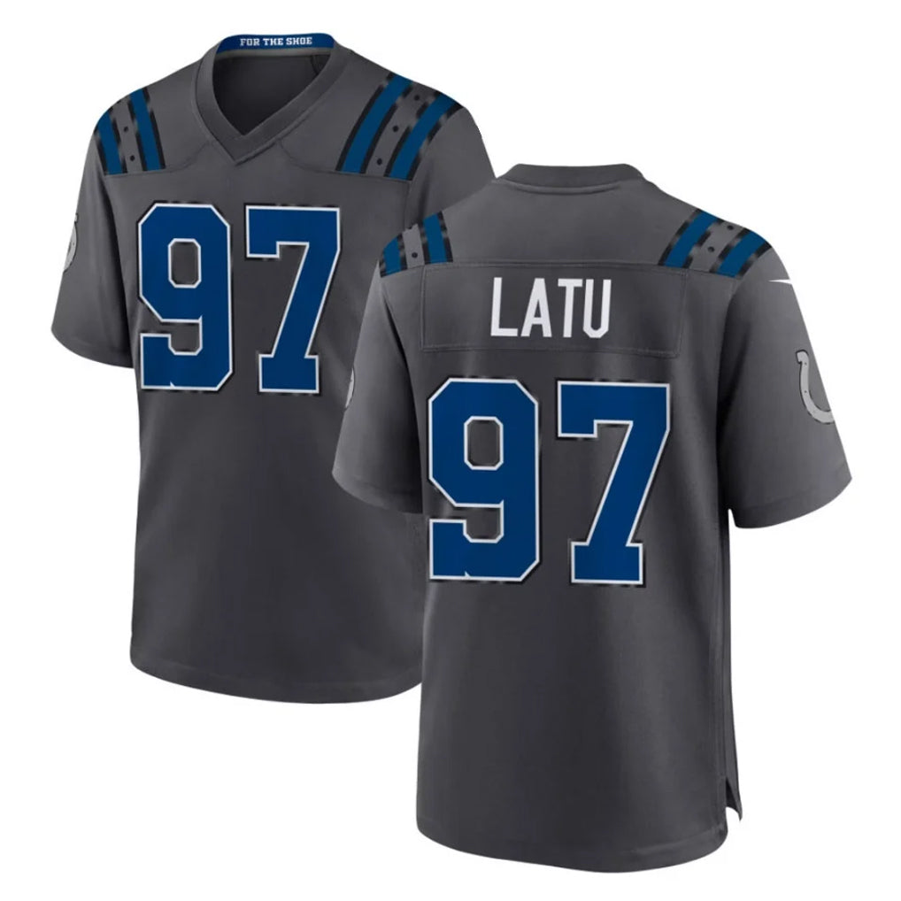 IN.Colts #97 Laiatu Latu Player Anthracite 2026 Rivalries Collection Home Game Ddoa Stitched Jerseys