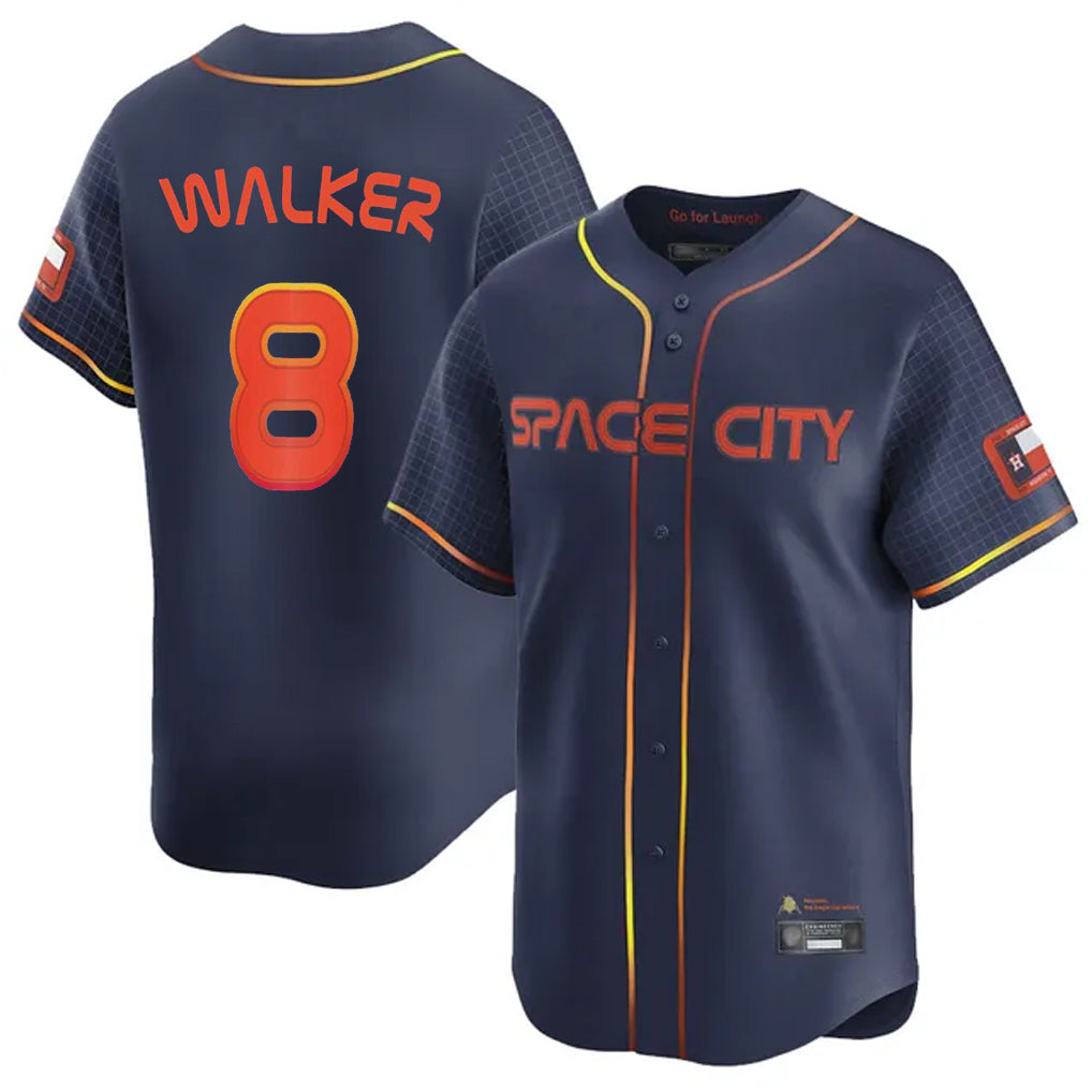 H.Astros #8 Christian Walker Player Navy City Connect Home Limited Ddoa Stitched Jerseys