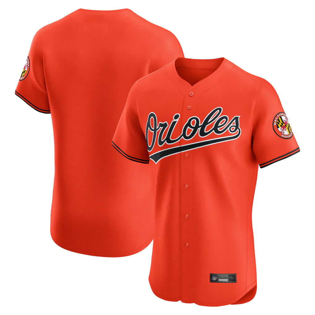 B.Orioles ## Orioles Blank Player Orange Limited Elite Home Game Ddoa Stitched Jerseys