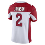 A.Cardinals #2 Will Johnson Player White Vapor Limited Home Game Ddoa Stitched Jerseys
