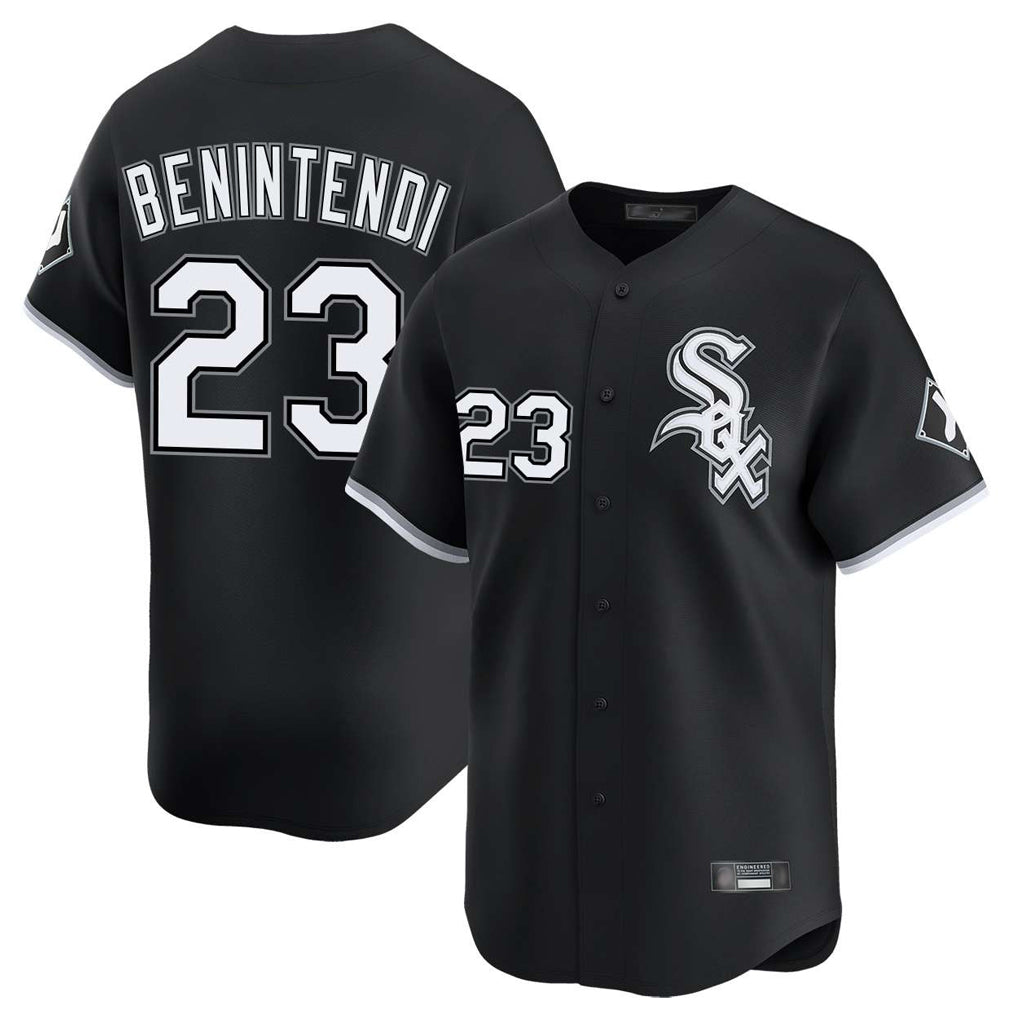 C.White Sox #23 Andrew Benintendi Player Black Limited Home Ddoa Stitched Jerseys