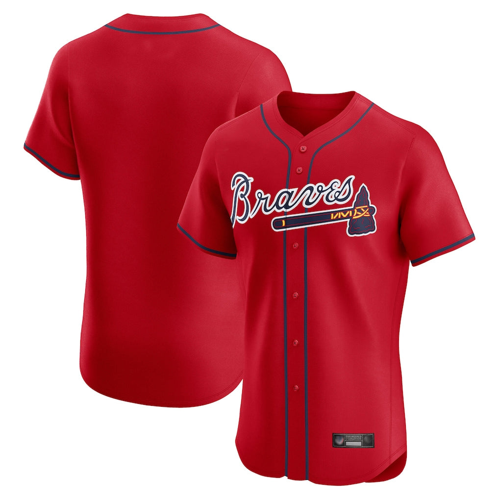 A.Braves ## Braves Blank Player Red Limited Elite Home Game Ddoa Stitched Jerseys