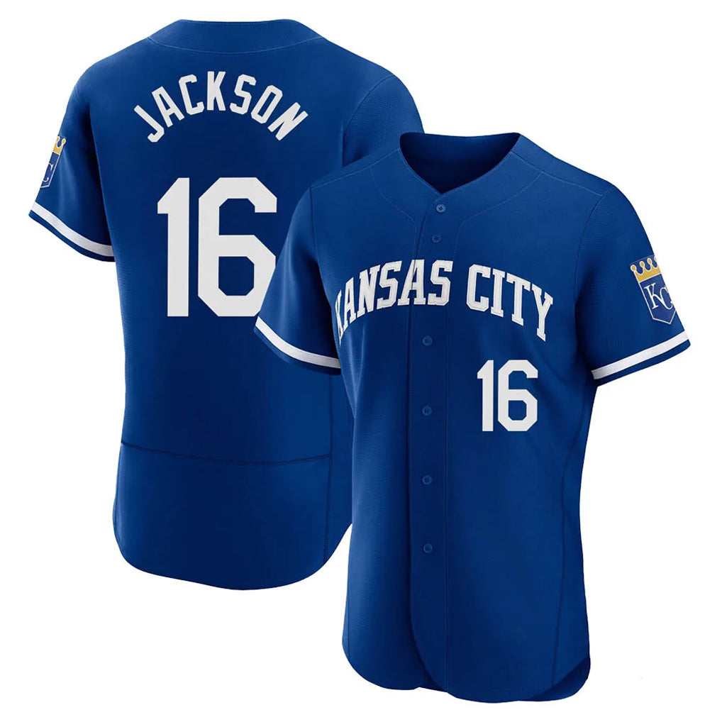 KC.Royals #16 Bo Jackson Player Royal City Connect Limited Elite Home Game Ddoa Stitched Jerseys