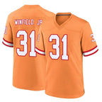 TB.Buccaneers #31 Antoine Winfield Jr. Player Orange Throwback Home Game Ddoa Stitched Jerseys