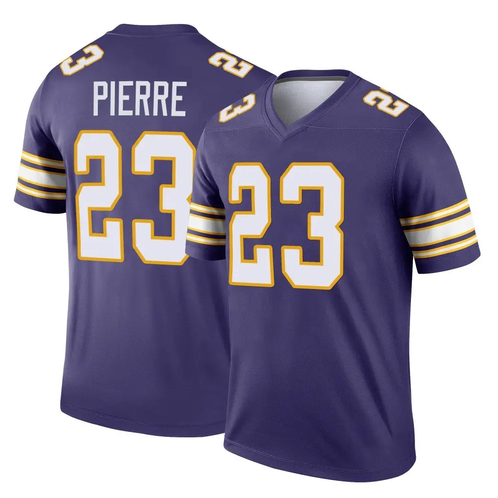 M.Vikings #23 James Pierre Player Purple Limited Classic Home Game Ddoa Stitched Jerseys