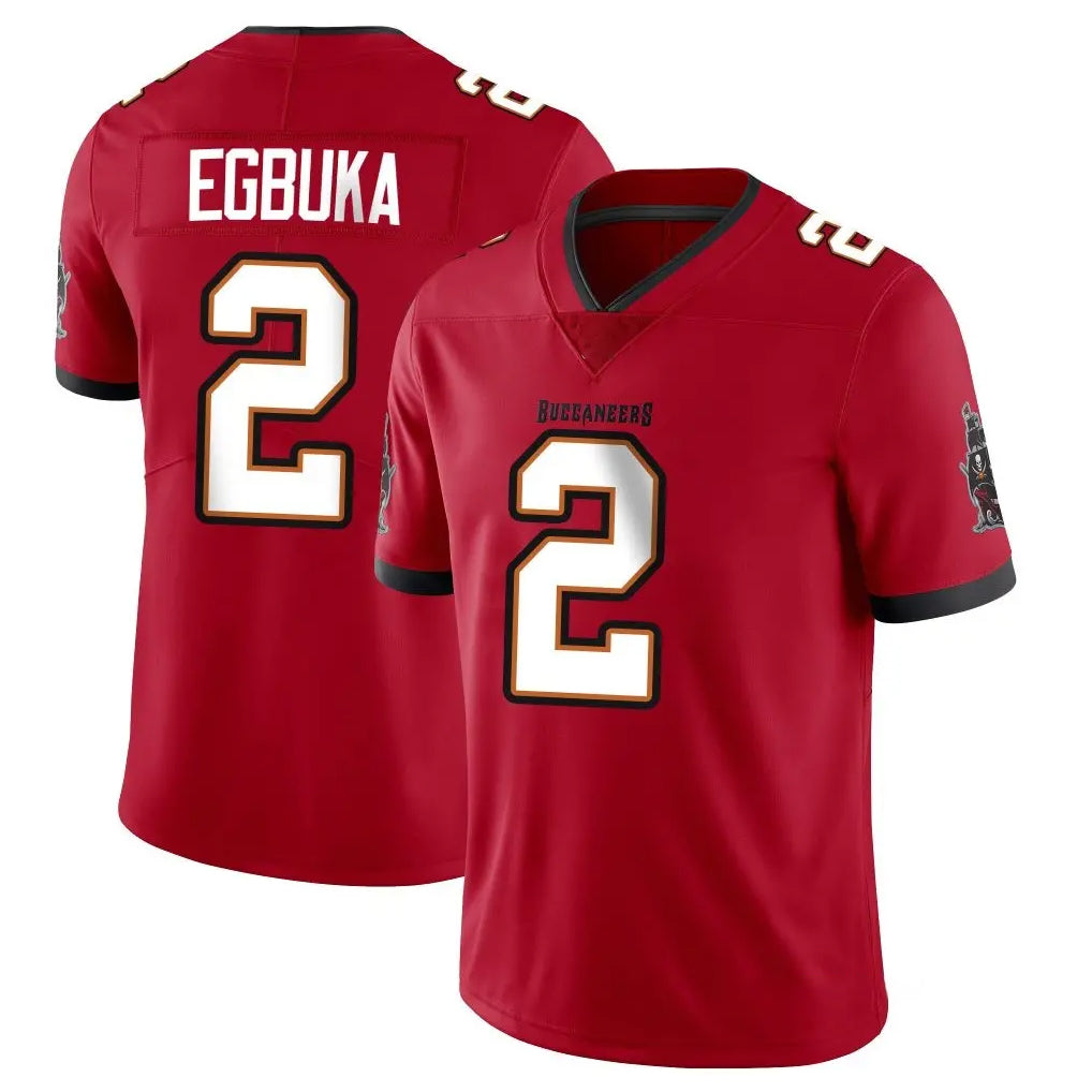 TB.Buccaneers #2 Emeka Egbuka Player Red Limited Vapor Home Game Ddoa Stitched Jerseys