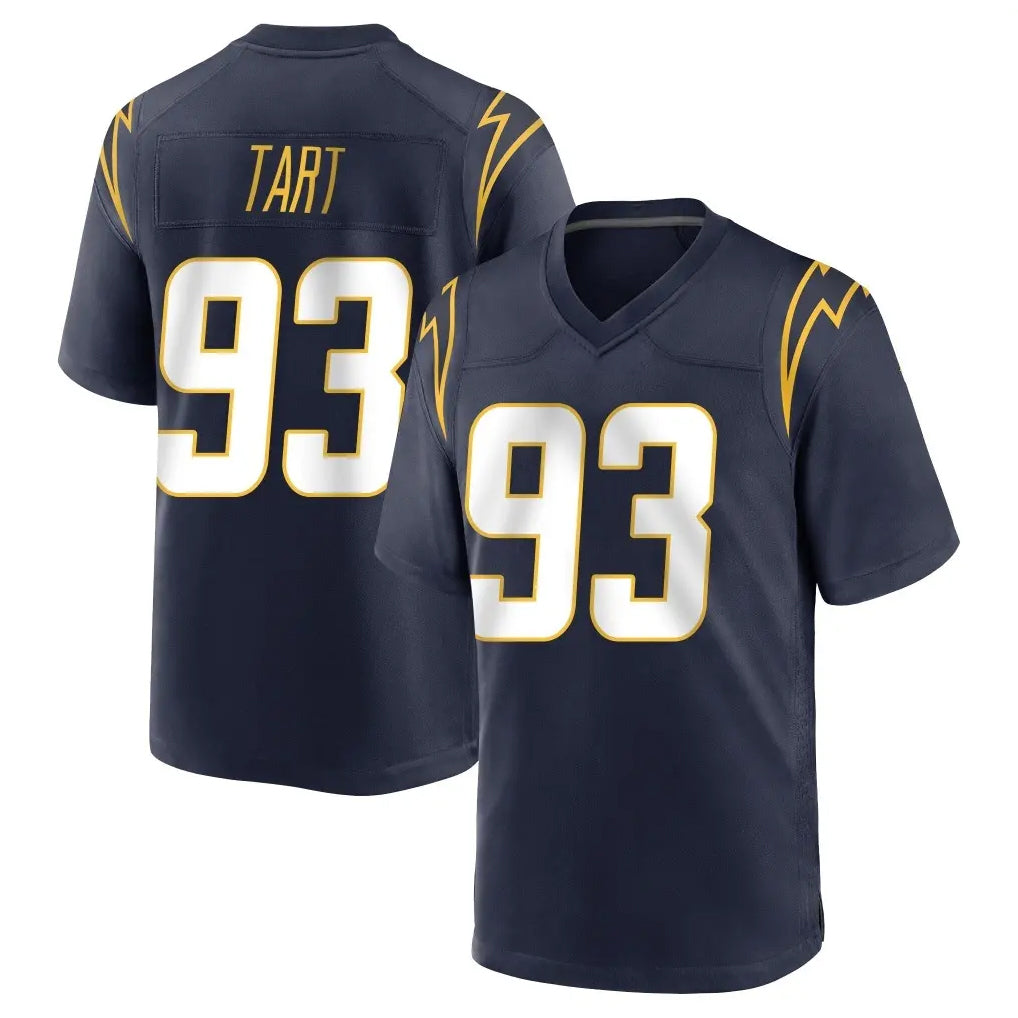 LA.Chargers #93 Teair Tart Player Navy Home Game Ddoa Stitched Jerseys