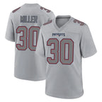 NE.Patriots #30 Jam Miller Player Gray Fashion Limited Home Game Ddoa Stitched Jerseys