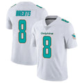 M.Dolphins #8 JuJu Brents Player White Limited Vapor Untouchable Home Game Ddoa Stitched Jerseys