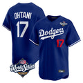 LA.Dodgers #17 Shohei Ohtani Player Royal World Series Limited Home Ddoa Stitched Jerseys