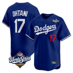 LA.Dodgers #17 Shohei Ohtani Player Royal World Series Limited Home Ddoa Stitched Jerseys