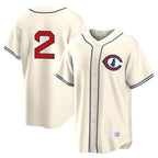 C.Cubs #2 Nico Hoerner Player Cream Field of Dreams Home Game Ddoa Stitched Jerseys