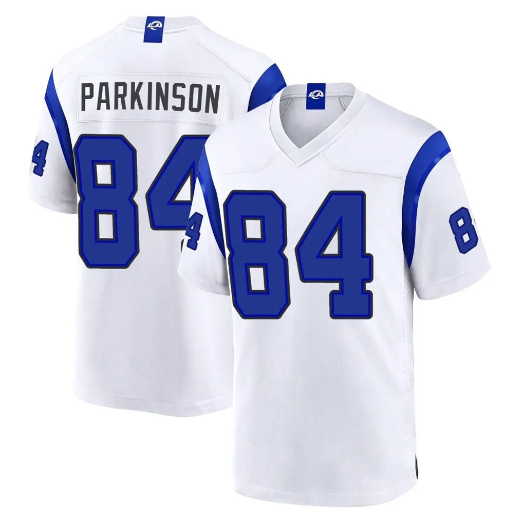 LA.Rams #84 Colby Parkinson Player White Fearsome Home Game Ddoa Stitched Jerseys