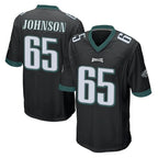 P.Eagles #65 Lane Johnson Player Black Home Game Ddoa Stitched Jerseys