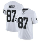 LV.Raiders #87 Michael Mayer Player White Limited Vapor Untouchable Home Game Ddoa Stitched Jerseys