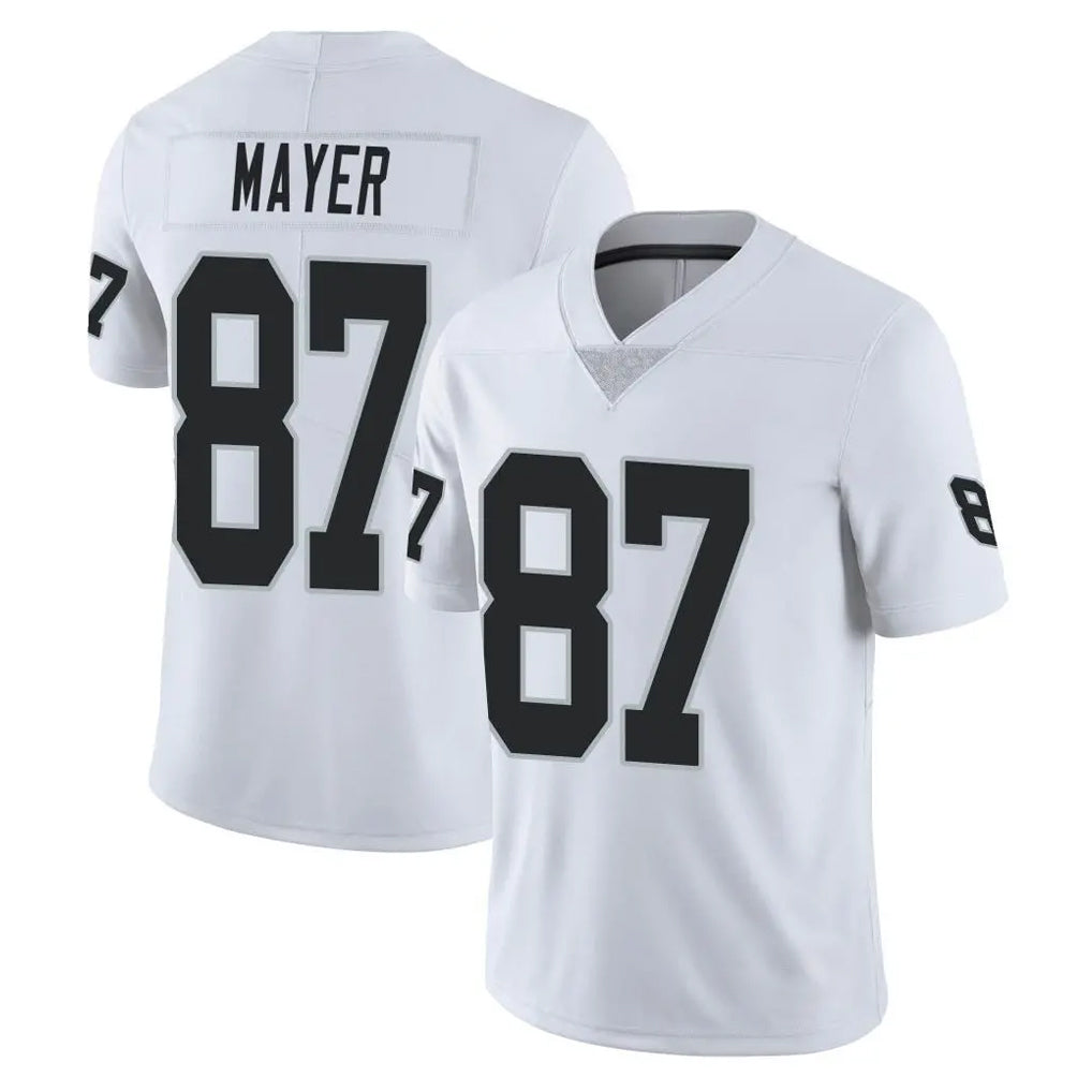 LV.Raiders #87 Michael Mayer Player White Limited Vapor Untouchable Home Game Ddoa Stitched Jerseys