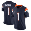 D.Broncos #1 Evan Engram Player Navy Limited Vapor F.U.S.E. Home Game Ddoa Stitched Jerseys
