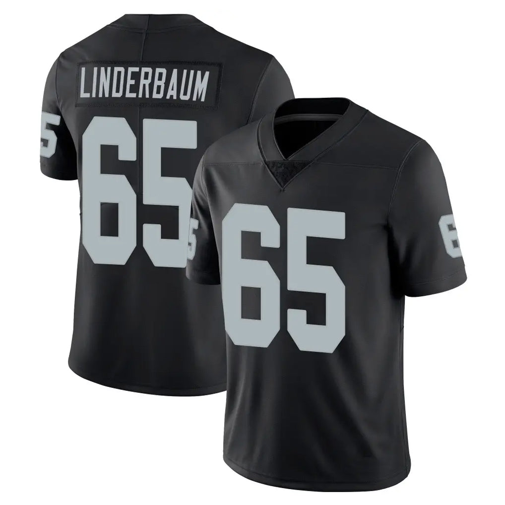 LV.Raiders #65 Tyler Linderbaum Player Black Limited Vapor Untouchable Home Game Ddoa Stitched Jerseys