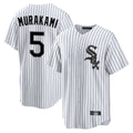C.White Sox #5 Munetaka Murakami Player White Stripe Home Game Ddoa Stitched Jerseys