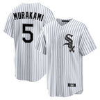 C.White Sox #5 Munetaka Murakami Player White Stripe Home Game Ddoa Stitched Jerseys