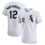 C.White Sox #12 Colson Montgomery Player White Stripe Limited Elite Home Ddoa Stitched Jerseys